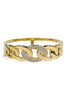 Dear Friend Gold Hinged Bangle Bracelet