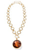 Becca Brown Gold Statement Necklace