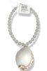 Made In The Deep South 1960s Cowrie Shell 1940s Crystal Bead Necklace