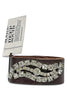 Made in the Deep South 1940s Brooch Leather Cuff Bracelet