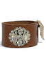 Made in the Deep South 1950s Earrings Leather Cuff Bracelet