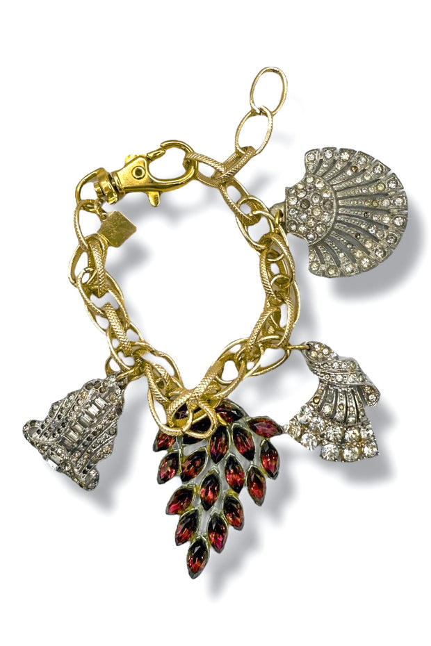 Made in the Deep South 1800s-1950s Charms Chain Bracelet display picture 1