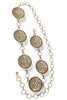 All For Me Antique Gold Concho Chain Belt