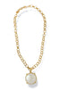 Layla Cloud Pendant Circle Chain Necklace