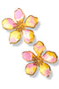 Matter Of Time Pink Watercolor Flower Earrings