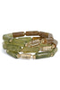 You The One Olive Tube Stretch Bracelet Set