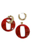 When You're Ready Red 2-in-1 Acrylic Earrings