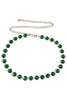 Keeping It Calm Gold and Emerald Chain Belt