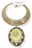 Made In The Deep South 1960s Agate & Smokey Quartz 1970s Choker Necklace