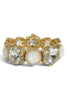 Sweet As Can Be White Stone Stretch Bracelet