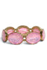 Soft Mist Pink Opal Stone Stretc Bracelet