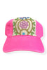 Kilim Baseball Hat - Hot Pink 63