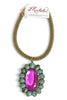 Made in the Deep South 1970s Turquoise & Quartz Pendant 1950s Necklace