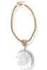 Next Test Clear Oversized Stone Necklace