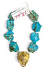 Made In The Deep South 1970s Madame Mimi D. Niscemi Buckle 1960s Jasper Necklace