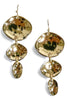 Harlow Gold Hammered & Linear Drop Earrings