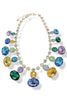 Full Of Sparkle Multi Glass Stone Statement Necklace