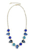 From Now and Then Blue Multi Stone Link Necklace