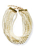 Pearl 10 Strand Layered Necklace