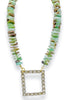 Made In The Deep South 1920 Sash Buckle Chrysoprase Necklace