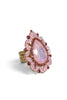 Girls Best Friend Pink Opal Statement Ring