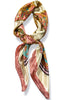 On Your Time Pink Tassel Pattern Scarf