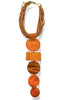 Back To The Start Brown Wooden Statement Necklace