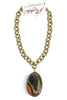 Made In The Deep South 1970s Agate Brooch 1960s Belt Chain Necklace
