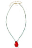 Sienna by TOVA Elle Turquoise/Red Necklace