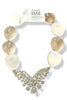 Made In The Deep South 1950s Brooch 1960s Cowrie Shell Bead Necklace