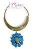 Made in the Deep South 1970s Agate 1960s Dichroic Necklace