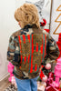 DOORBUSTER Vintage Authentic Camouflage Tiger Green & Red Patched Jacket