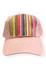 Kilim Baseball Hat - Dusty Rose 40