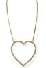 TOVA Open Heart Gold Necklace