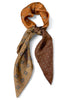 Cameron Black & Dark Brown Square Scarf