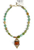 Made In The Deep South 1800s Brooch 1960s Turquoise Beads Necklace