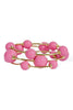 On The Average Pink Ball & Bar Station Bracelet Set