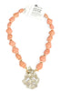Made In The Deep South 1940s Dress Clip 1960s Ceramic Bead Necklace