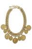 Yochi Nancey Gold Coin Necklace