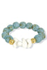 Alex Recycled Canoe Glass Bead Stretch Bracelet
