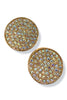 Looking At You Gold Pave Statement Earrings