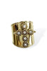 Kristalize X TWT Exclusive Faith Chunky Cross Adjustable Ring