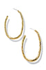 Gabby Gold Oval Hoop Earrings