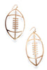 Open Throw Earrings - Gold