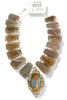 Made In The Deep South 1950s Pendant 1960s Moonstone Bead Necklace