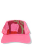 Suzani Hot Pink Kilim Patch Trucker Hat 18