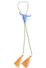 Mabel Ocean Blue Steer Golden Yellow Tassel Olive Bolo Necklace