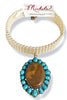 Made in the Deep South 1960s Agate & Turquoise 1960s Necklace