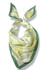 Knock It Off Green Paisley Triangle Scarf
