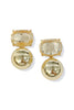 Close To You Gold Metal Ball Drop Earrings